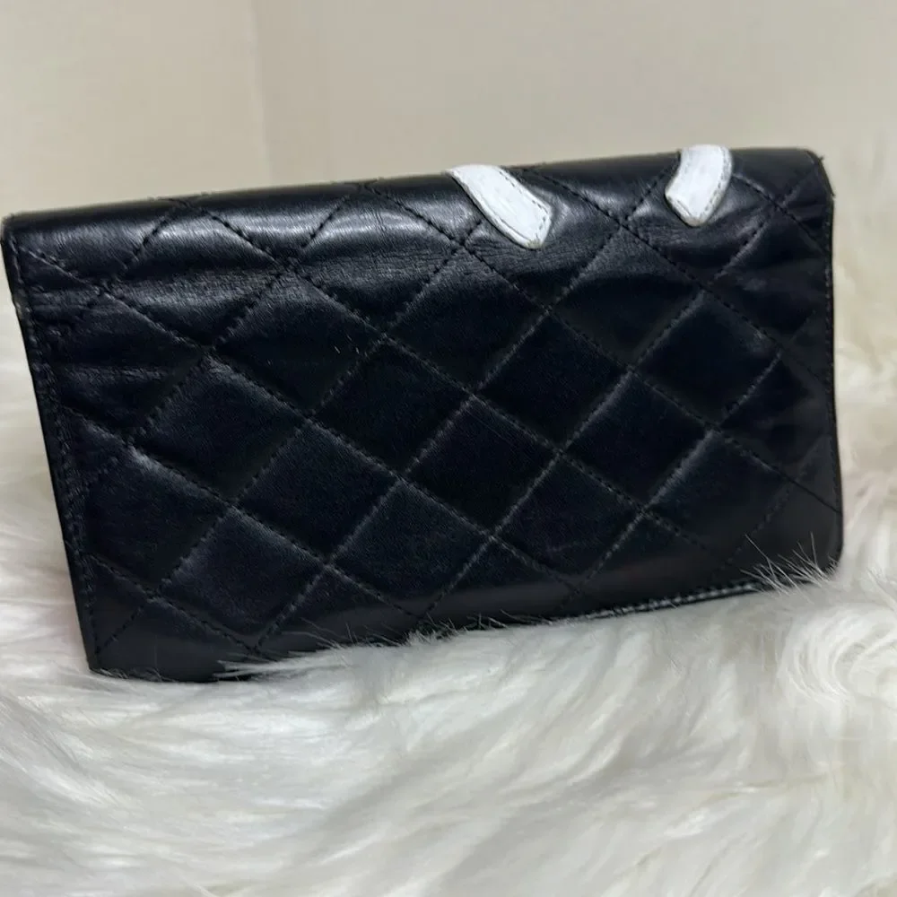 💯Authentic Chanel Bifold  Quilted Long Wallet 🍀